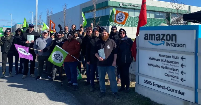Credit : Laval Amazon Workers Union—CSN